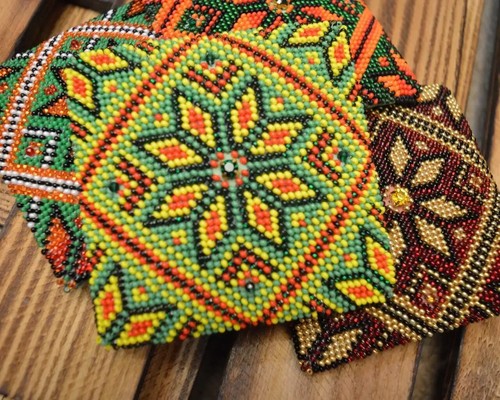 DIY Bead Embroidery Kit Amulet Inspiration Beadwork Beaded Stitching Art Set - Picture 5 of 14