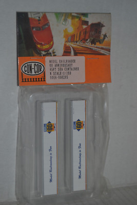 Con-Cor Model Railroader 60th Anniversary 45' Sea Container N Scale 2-Pack