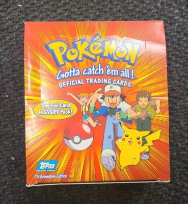 BOX ONLY Pokémon Topps TV series Trading Card Booster Box