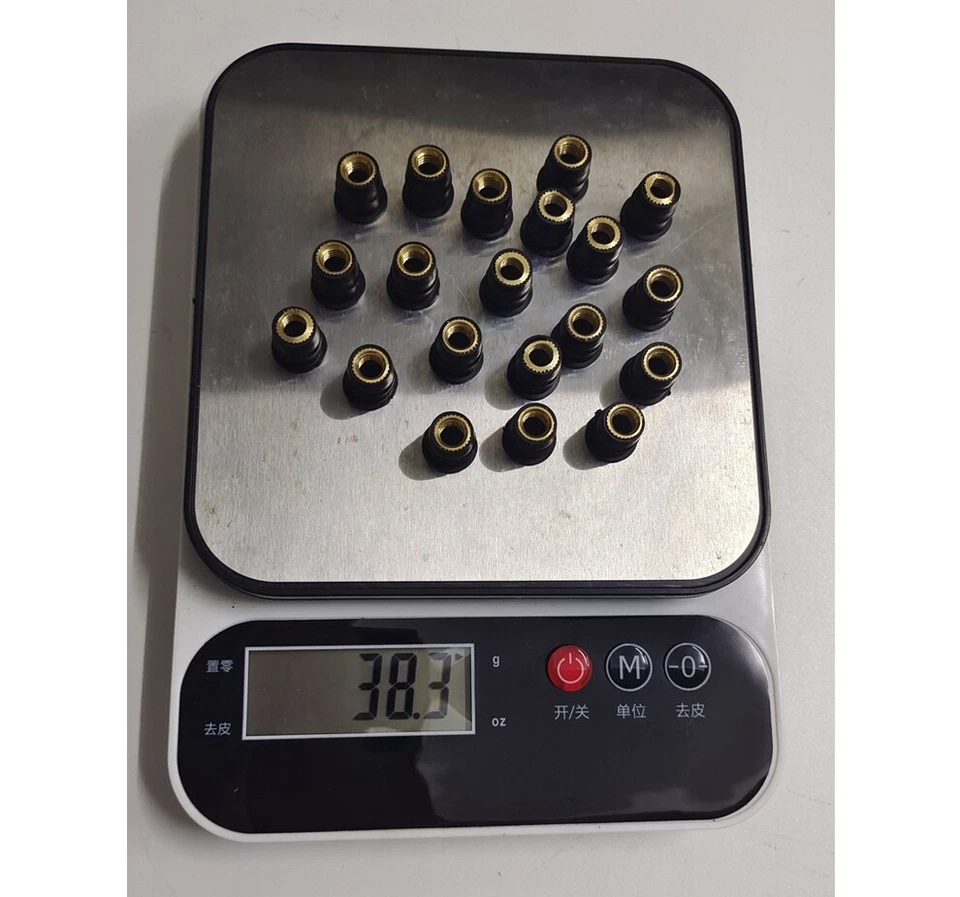 20X PARA Motocicleta Bicicleta ATV M6 Goma Latón Pozo Tuerca Parabrisas Carenado Tuercas Pozos Foto 3 de 4