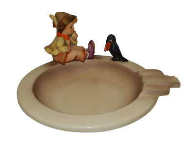 Vintage Goebel Hummel #34 Singing Lesson Ashtray Boy with Bird | eBay