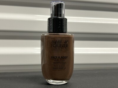 NEW MAKE UP FOR EVER FACE AND & BODY LIQUID MAKEUP SHADE #48 EBONY