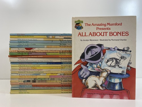 Der Sesamstraßenbuchclub Menge 27 Kinder Vintage Hardcover Bücher