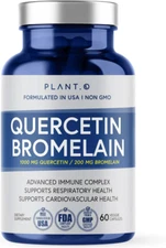 Quercetin with Bromelain Supplement ǀ Quercetin 1000Mg Bromelain 200Mg per Se...
