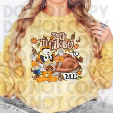 Direct To Film Transfer,  Ready to Press Transfer. Iron on Transfer bluey