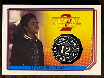 2019 Topps Stranger Things 2 #CM-LD Lucas Sinclair D&D Dice Medallion