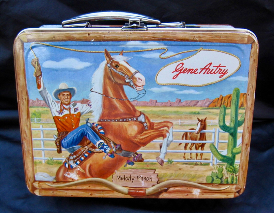 Vintage GENE AUTRY Lunchbox - Singing Cowboy (1954) C-8.0 Awesome