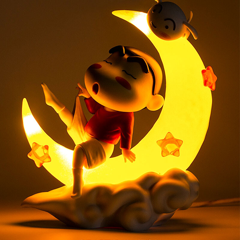 Cute Crayon Shin-chan Pajamas Ver Moon Nightlight Lamp LED Model