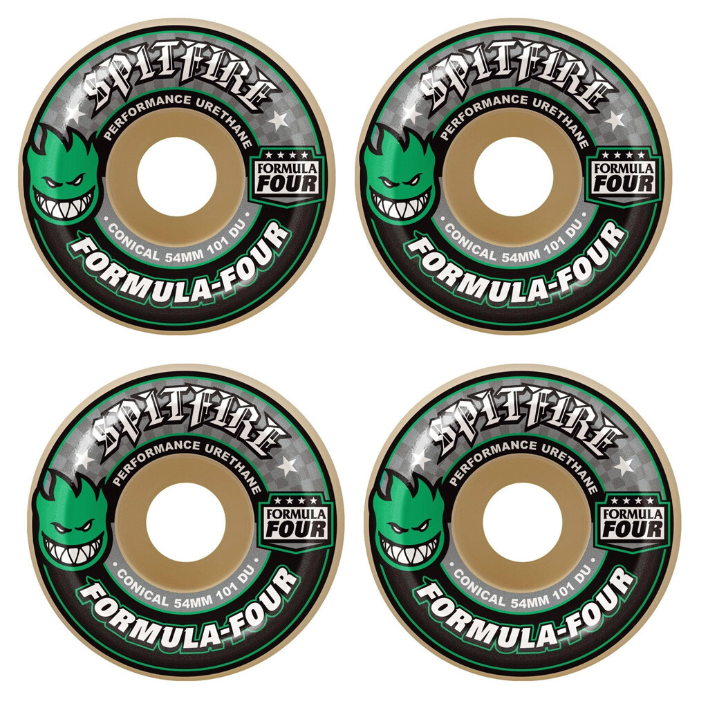 Spitfire Skateboard Wheels F4 101A Conical 52mm Formula Four