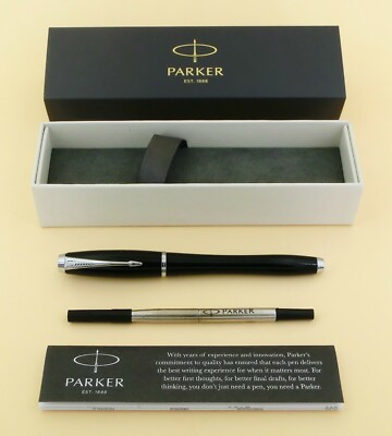 Parker Urban Tintenroller Rollerball glänzend schwarz in dekorativer Geschenkbox