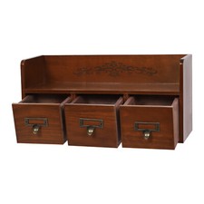 Vintage Cabinet 3 Drawers Desktop Organizing ...