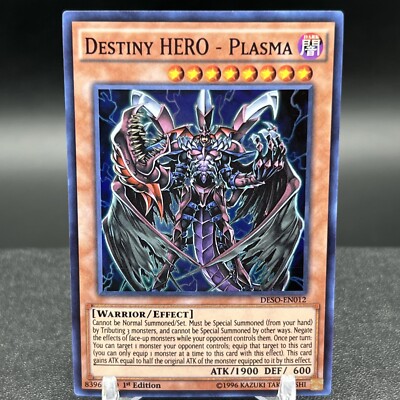 Destiny Hero Plasma DESO-EN012 1st Edition Yugioh Card | eBay