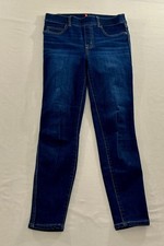 Spanx Womens Jeans Medium Dark Blue Wash Skinny Pull On Stretch Denim Size S
