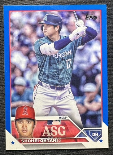 2023 Topps Update #ASG-6 Shohei Ohtani All-Star Game Blue Parallel LA Angels