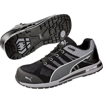 PUMA 643160-45 High Knit Black Low ESD Safety Shoes S1P Size