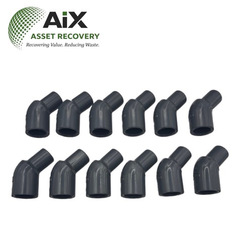 Lot of 12 Spears 1/2" CPVC 45-Degree Street Elbow Pipe Fitting McMaster Gray