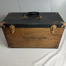 Vintage Veterinary Medical Doctor Wooden Travel Case Box NAMED READ