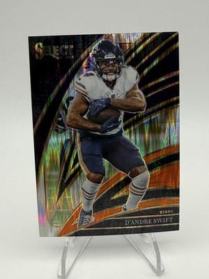 2025 Panini Select #272 D'Andre Swift Black and Orange Prizm Shock Club Level