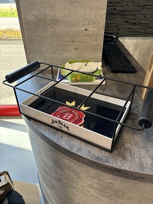Jim Beam Whisky Whiskey Barcaddy Tablett Getränkekorb Organizer Club 1084