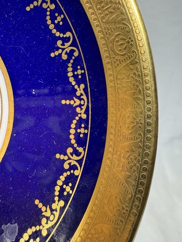 (3) Aynsley 'Georgian Cobalt' Smooth Footed TEA CUP & SAUCER SETS - Mint! - Picture 4 of 10