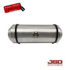 Gas Tank Fuel Tank 10x28Inch 9.5 Gallon Center Fill 1/4 NPT Outlet Spun Aluminum