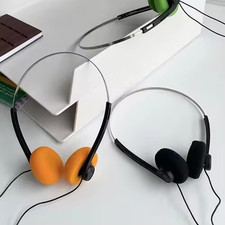 Retro Over-Ear Headphone Vintage Underwire Headphone for Walkman