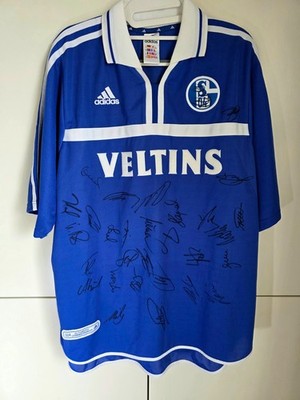 Möller 7 FC Schalke 04 Veltins Trikot Jersey S04 2000/01 Signiert Team Authentic