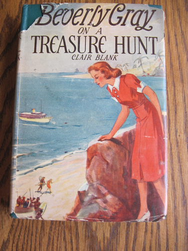 Vintage 1938 BEVERLY GRAY ON A TREASURE HUNT Clair Blank HC