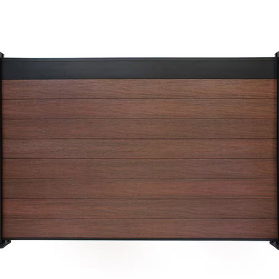 Euro Style Estate 4 Ft. H X 6 Ft. W Black Rose Aluminum/Composite Horizontal Fen