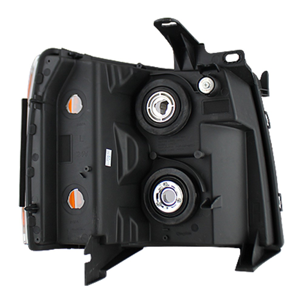 Black 2007-2013 Chevy Silverado 1500 Headlights+LED Tube Tail Lights Brake Lamps