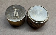 two vintage  Gretsch guitar knobs  1 brass 1 aluminum  Original    luthier parts