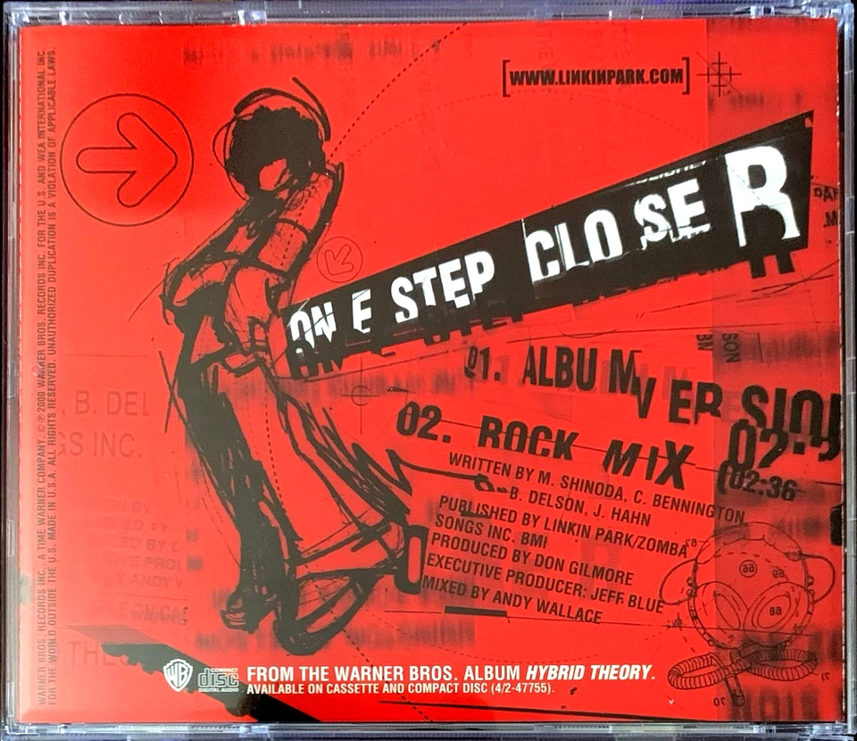 LINKIN PARK "One Step Closer" 2x US Promo CD Singles 2 Mixes 2000 Hybrid Theory - Image 4 of 4