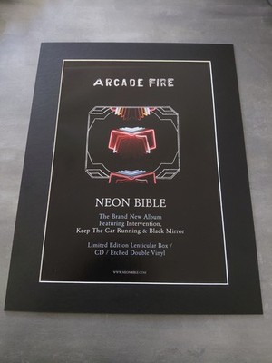 Arcade Fire Neon Bible Original Album Advert Mounted