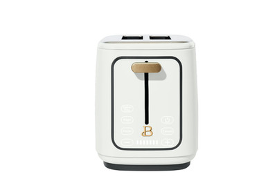 Beautiful 2 Slice Toaster with Touch-Activated Display, White 