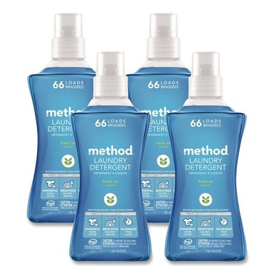Method 318025 53.5 oz Laundry Detergent - Fresh Air Scent (4/Carton) New