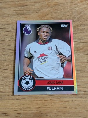 Topps Premier League Retro Threads LOUIS SAHA Fußball Trading Card Sammelkarte