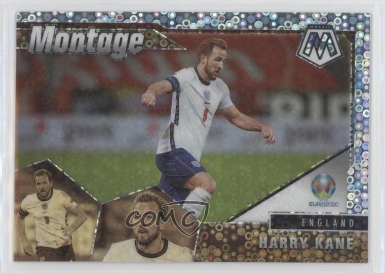 2021 Panini Mosaic UEFA Euro 2020 Montage Silver Circles Prizm Harry Kane 9e1
