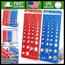 68-Piece Nut and Bolt Thread Checker, Standard Metric Thread Gauge