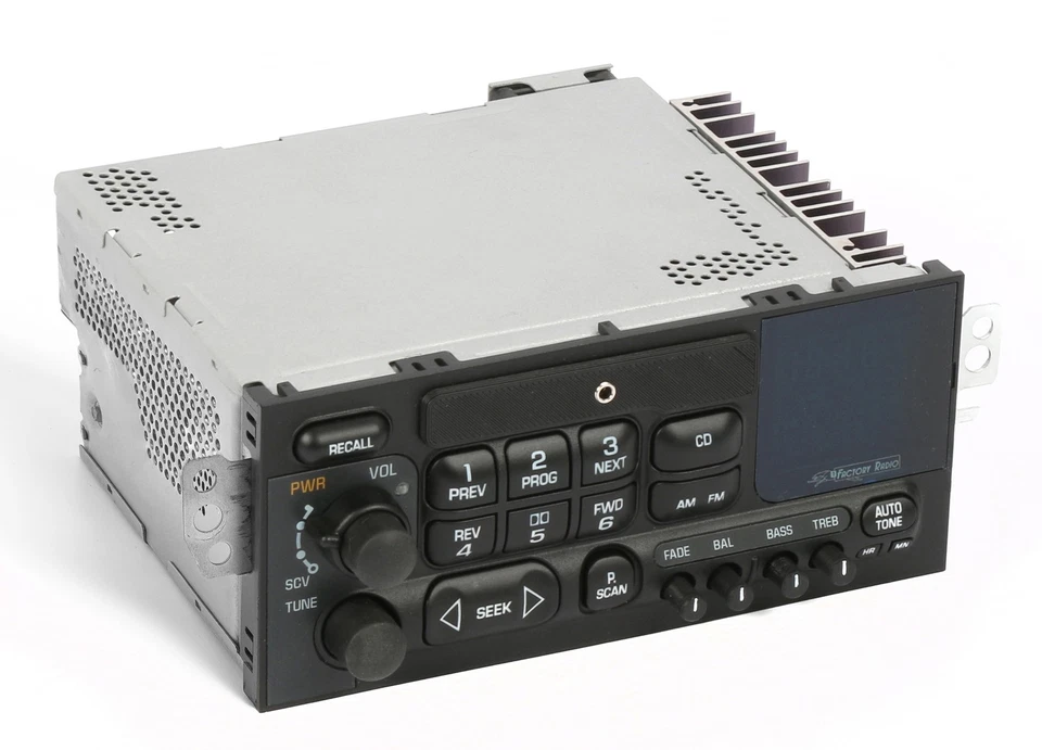 Controles de CD de actualización de entrada auxiliar radio AM FM coche Chevy Malibu 2000 Foto 3 de 4