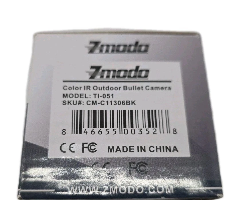 NEW WIRED ZMODO COLOR SURVEILLANCE CAMERA, NTSC MODEL TI-051 DC 12V - Image 4 of 4