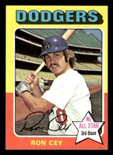 1975 Topps Mini Baseball Ron Cey #390 EX/MT Los Angeles Dodgers