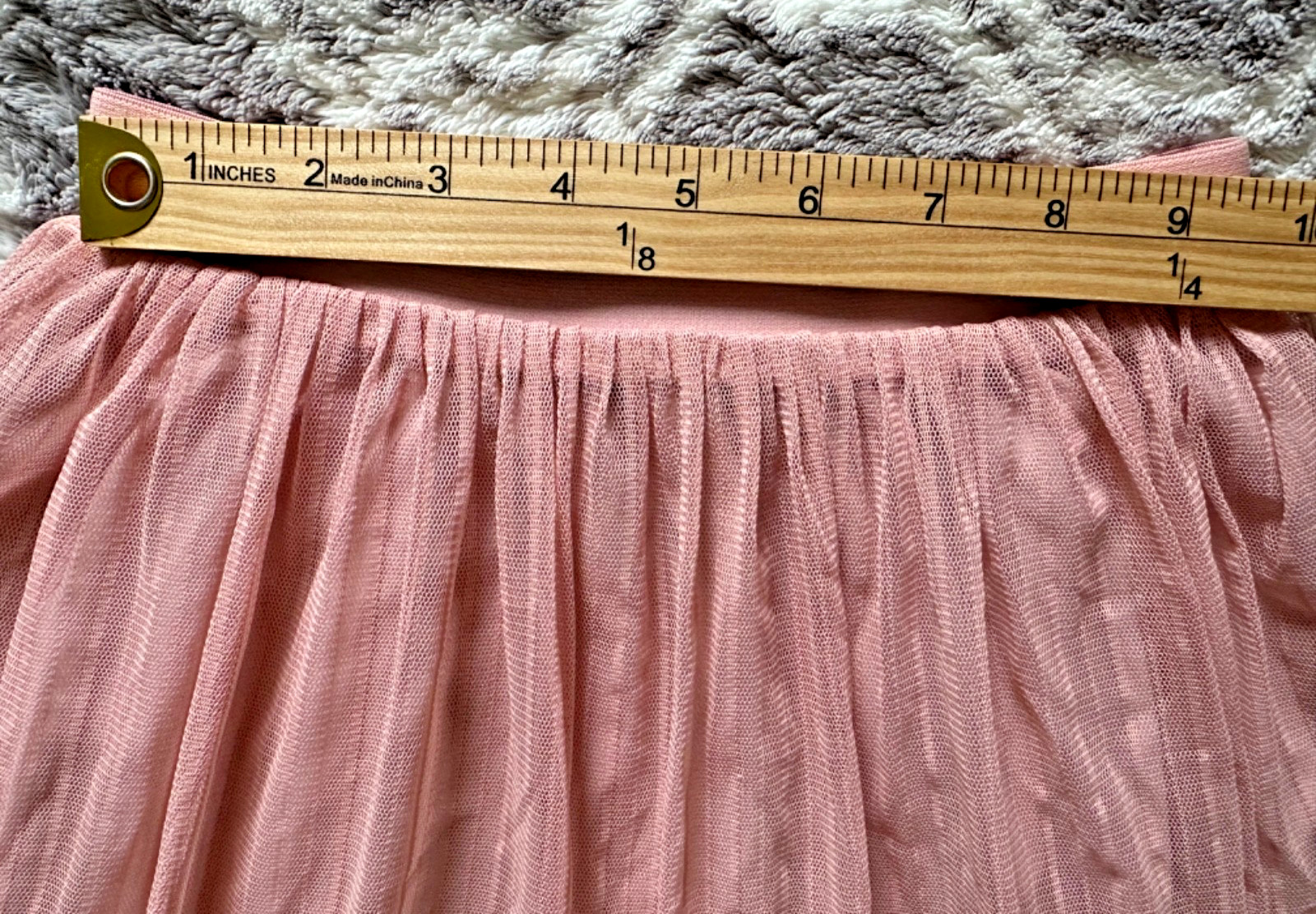 Uniqlo Girl's Tulle Skirt Pink Size 9-10 New thumbnail 4
