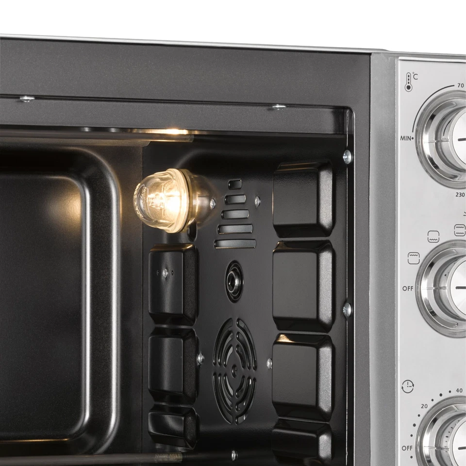 CASO TO 26 SilverStyle - mobiler Backofen inkl. Pizzastein (B-Ware) - Bild 4 von 4