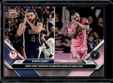 2024 Topps Now MLS Steph Curry Lionel Messi #128 USA