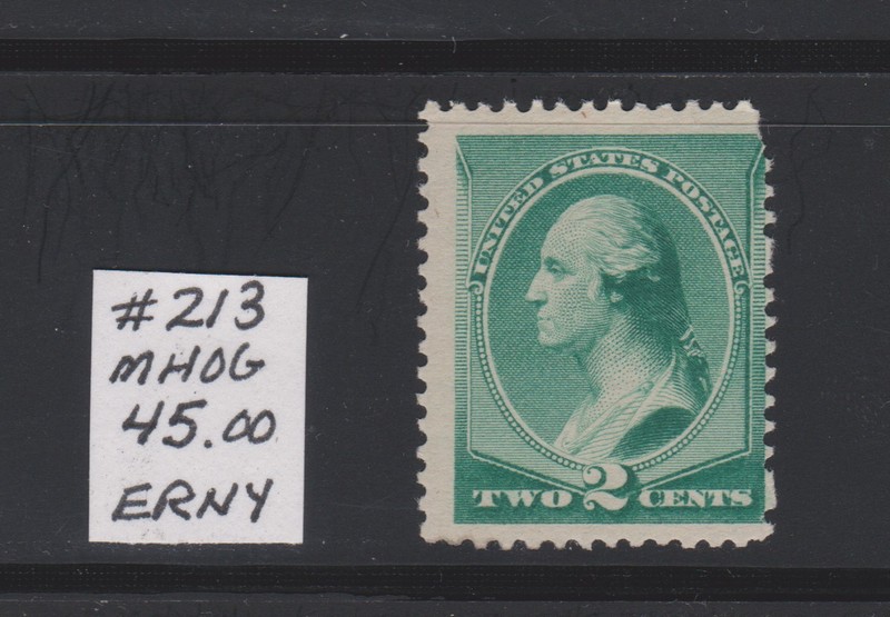 #213 US Classic Stamp: MHOG...Good CV $45.00 low start