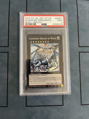 Legendary Dragon Of White WSUP-EN051 Prismatic Secret Rare PSA 9 MINT