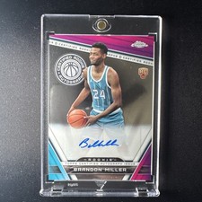2023-24 Topps Chrome - Certified Rookie Autographs Brandon Miller #CRA-BM...