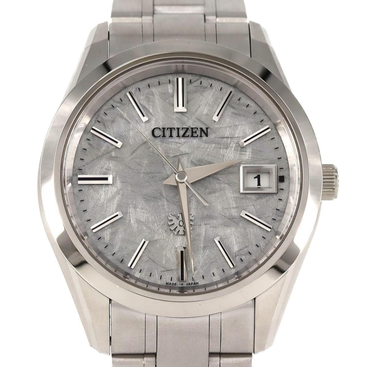 The CITIZEN Eco-Drive Washi Dial AQ4100-57B Titanium [±5s Year / Full Set]