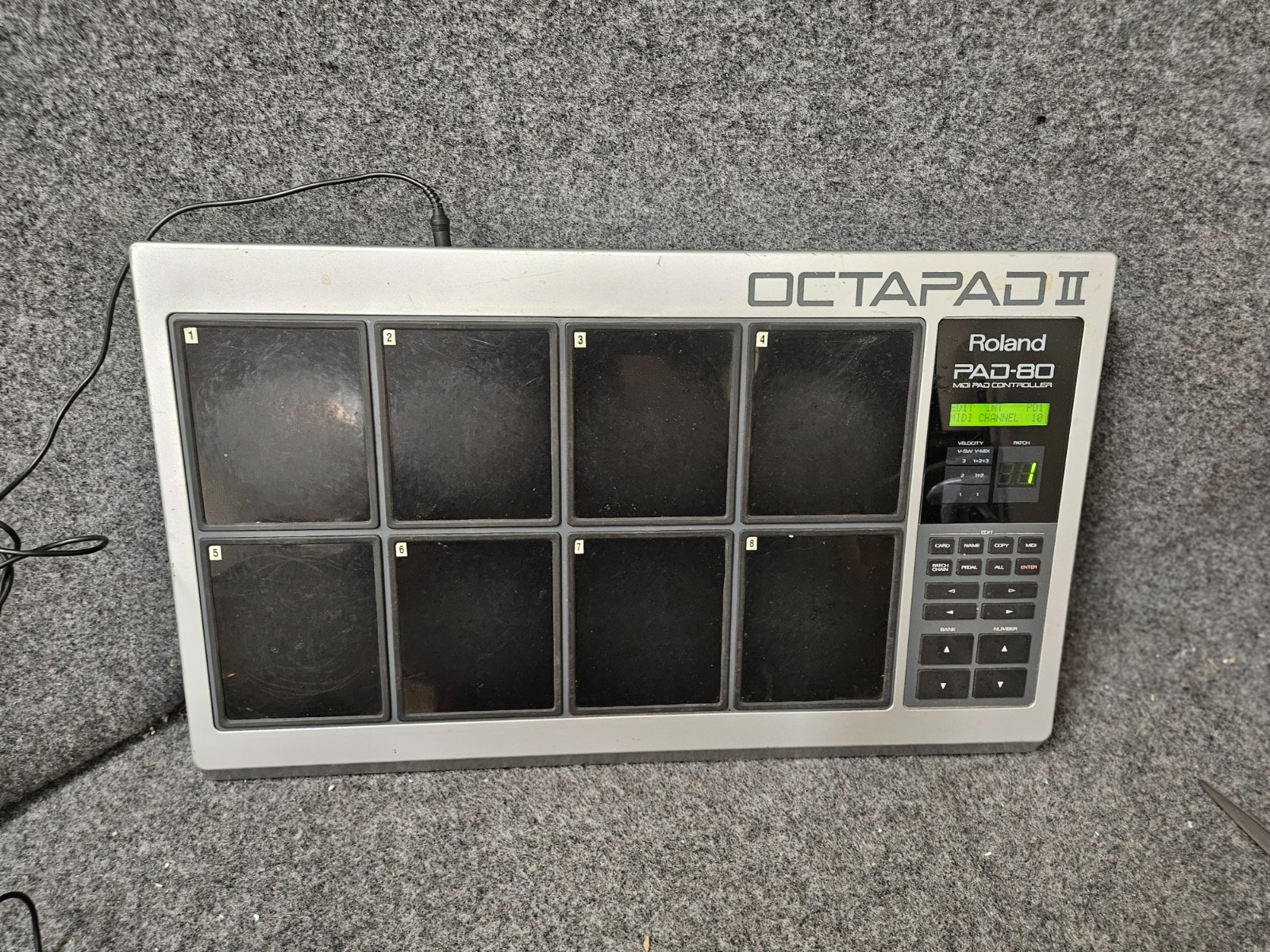Roland OCTAPAD II PAD 80 MIDI Pad Controller with power supply