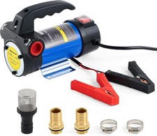 12V Fuel Transfer Pump, 12 gpm Portable Electric Fuel Pump for Oil Change